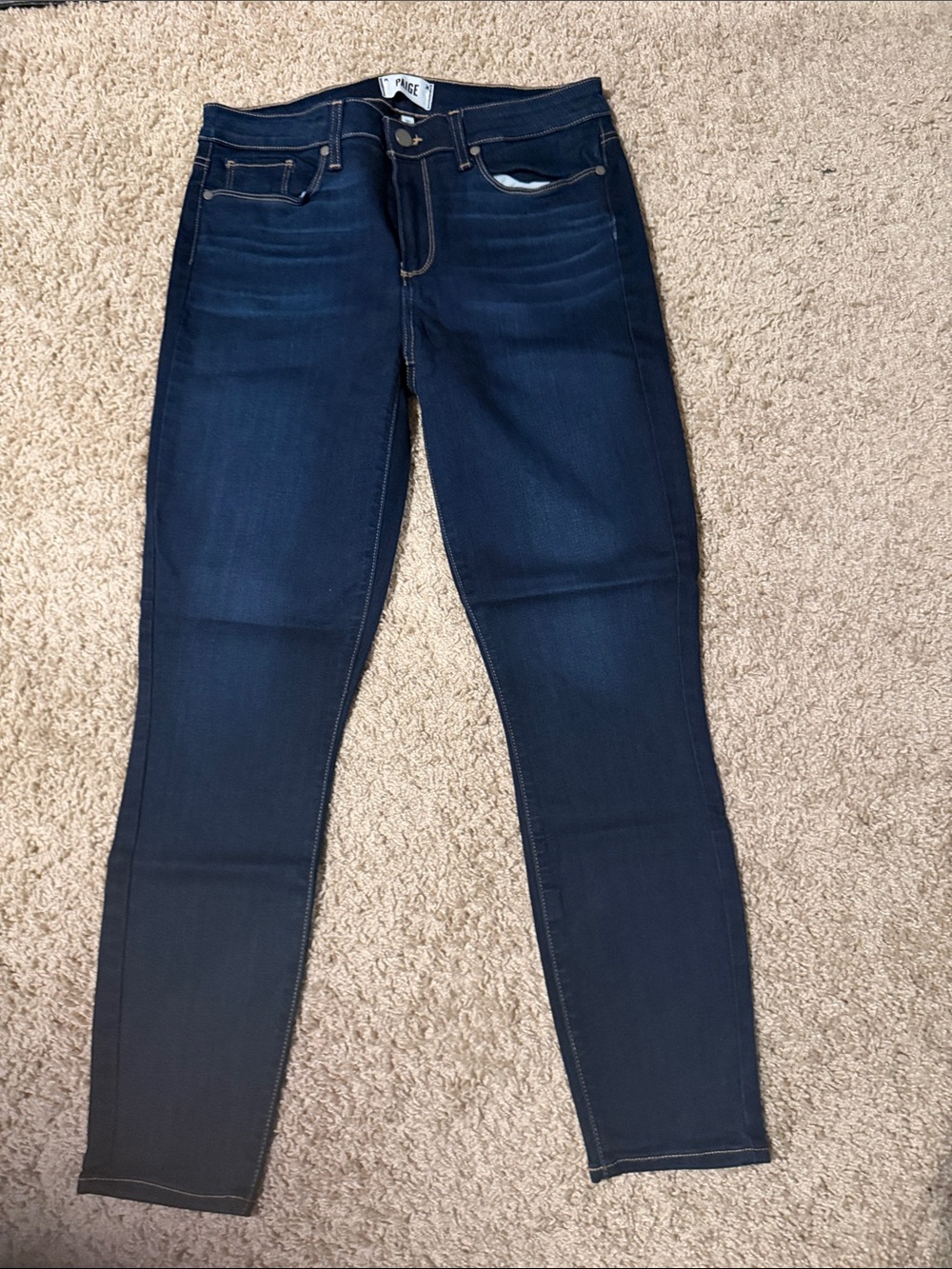 Dark Blue High-Rise Skinny Jeans